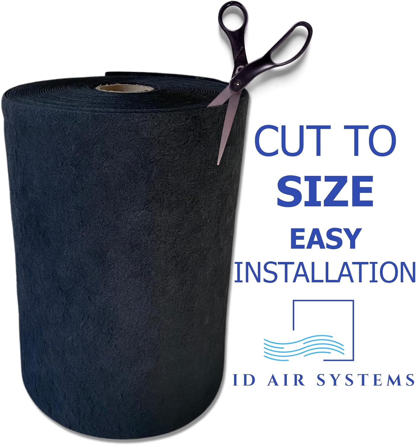 Carbon Filter Media Roll; nominal width x 100 linear feet; 1/4" thick - Ideal for manufacturing Odor Removal filters for HVAC and Air Handler Systems