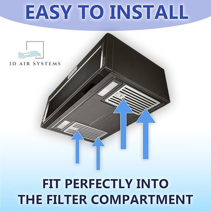 Replacement Charcoal Air Filters for Over-the-Range Microwave Hood Vents - Compatible With KitchenAid and Whirlpool Models